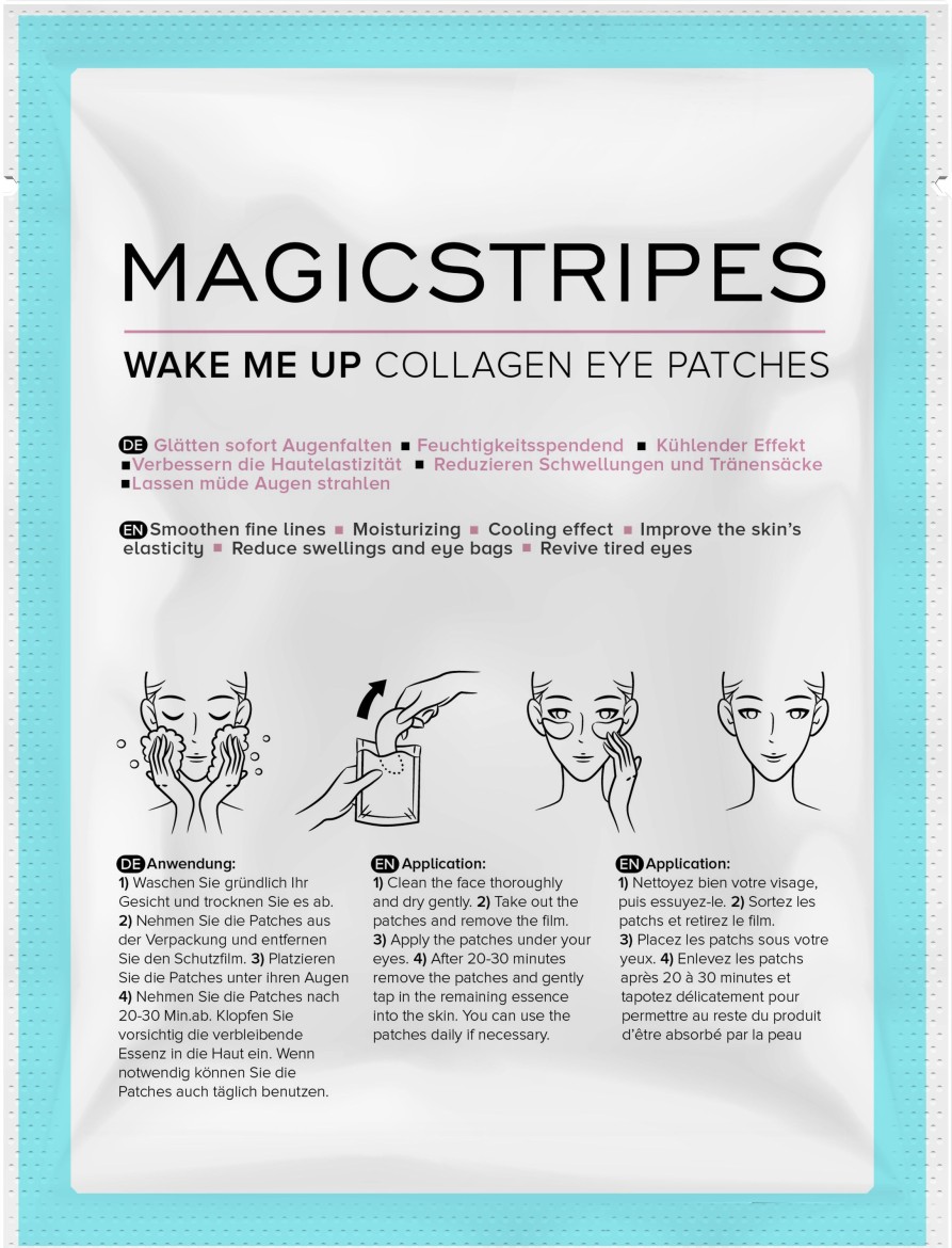 MAGICSTRIPES Wake Me Up Collagen Eye Patches Sachet New