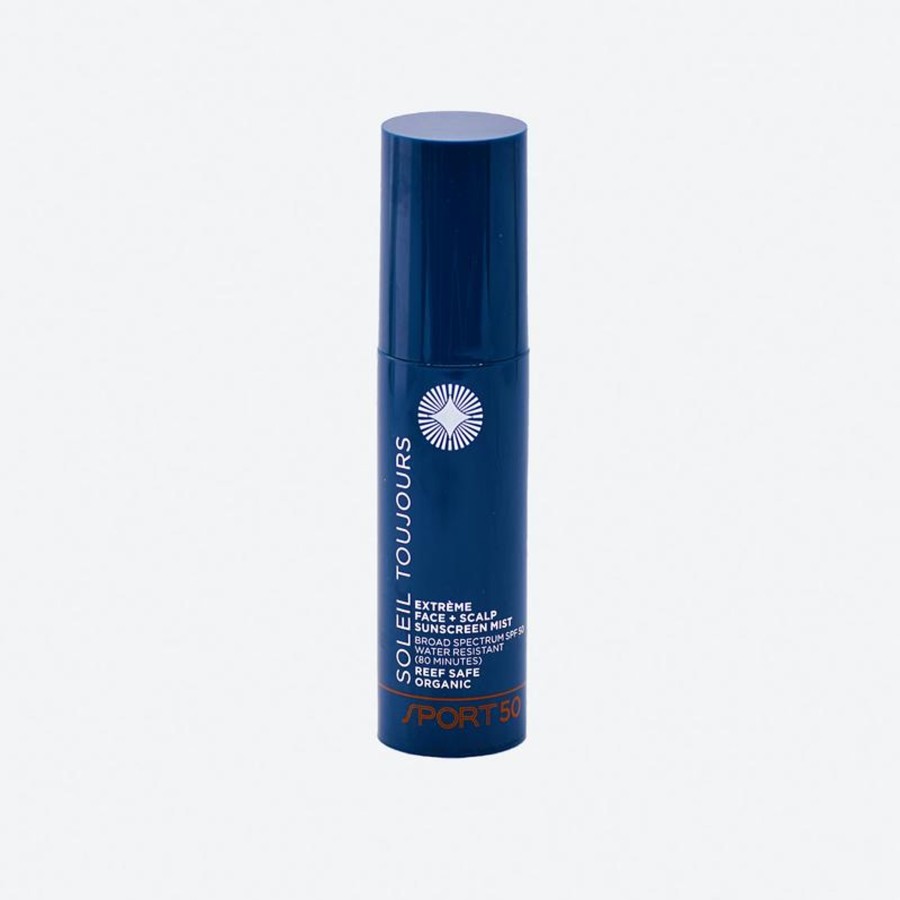 Soleil Toujours Organic Extreme Face + Scalp Sunscreen Mist Spa 50 Sport New