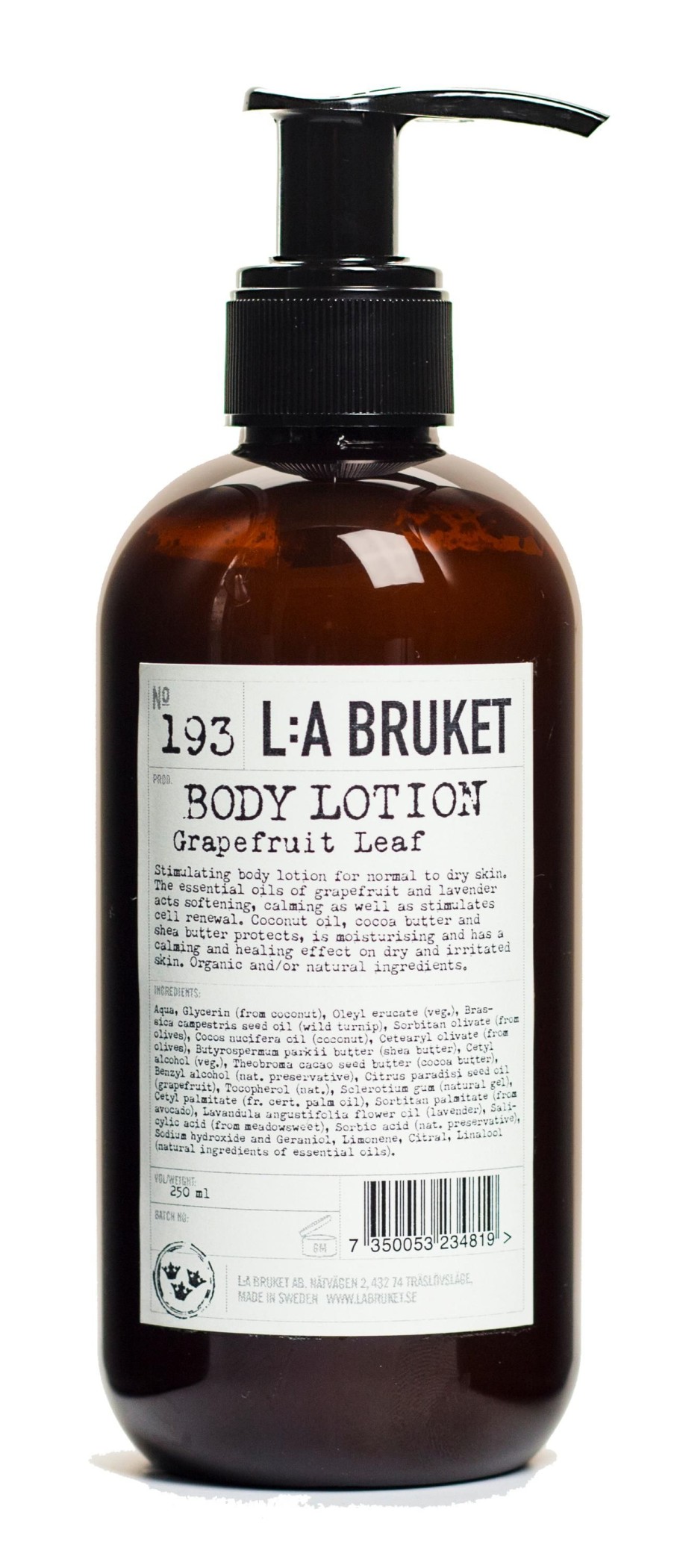 L:A Bruket 193 Body Lotion Grapefruit Leaf Wholesale