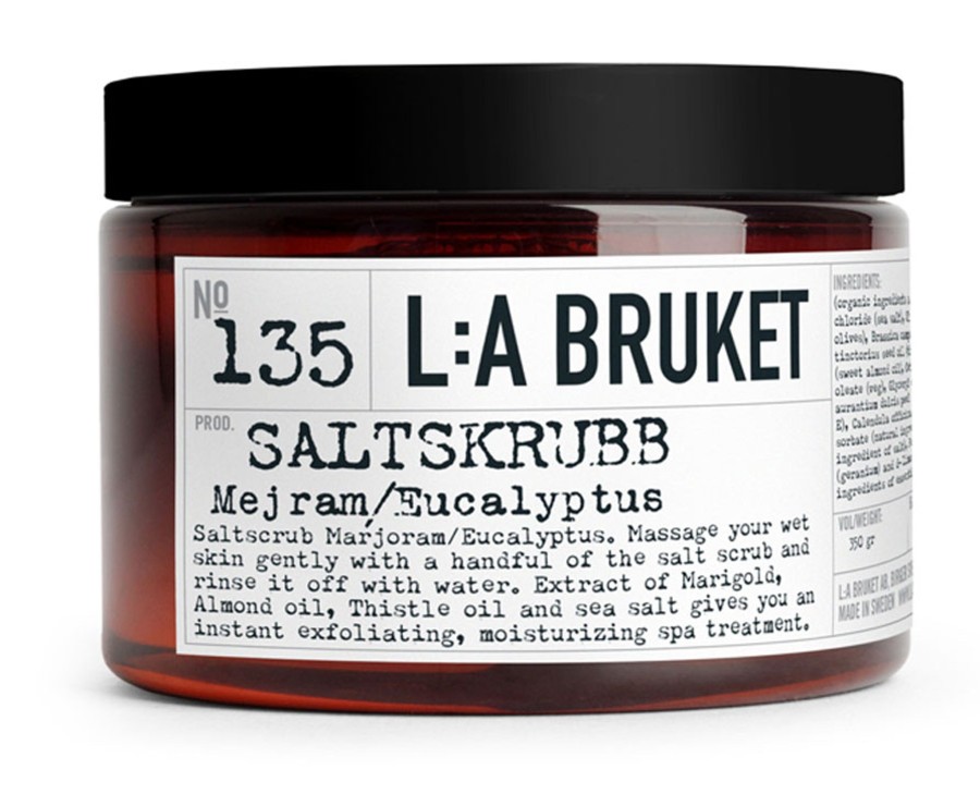 L:A Bruket 135 Sea Salt Scrub Marjoram, Eukalyptus New